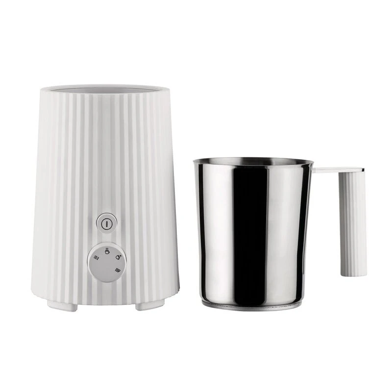 Alessi Plissé Milk Frother, White 4 Alessi Plissé Milk Frother, White - Image 2