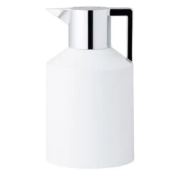 Normann Copenhagen Geo Vacuum Jug 1,5 L, White - Silver