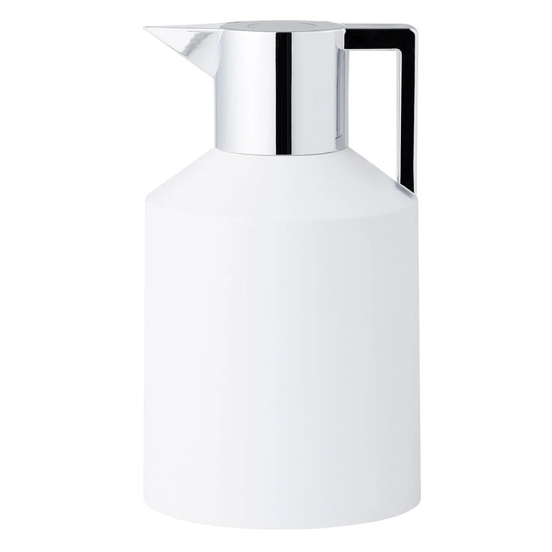 Normann Copenhagen Geo Vacuum Jug 1,5 L, White - Silver 3 Normann Copenhagen Geo Vacuum Jug 1,5 L, White - Silver