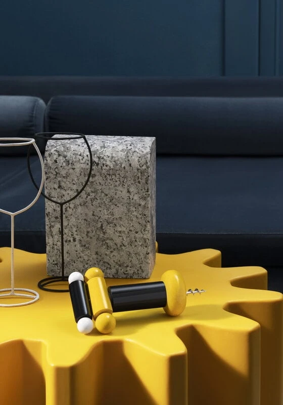 Alessi Sottsass Corkscrew, Black - Yellow - White 5 Alessi Sottsass Corkscrew, Black - Yellow - White - Image 3