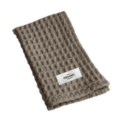 The Organic Company Big Waffle Kitchen And Wash Cloth, Clay 8 The Organic Company Big Waffle Kitchen And Wash Cloth, Clay -Kitchenware Store 1654 BW KitchenAndWashCloth Clay Folded