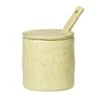 Ferm LIVING Flow Jam Jar With Spoon, Yellow Speckle 2 Ferm LIVING Flow Jam Jar With Spoon, Yellow Speckle -Kitchenware Store 16fermliving flow hillopurkki kelt ma