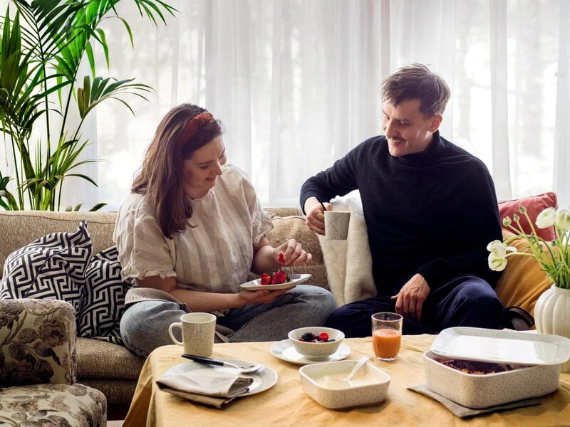 Arabia Mainio Sarastus Tea Towel 4 Arabia Mainio Sarastus Tea Towel - Image 2