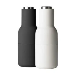 MENU Bottle Grinder 2 Pcs, Ash - Carbon - Steel