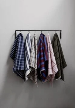 Ferm LIVING Hale Tea Towel, Brown - Navy Blue -Kitchenware Store 27 10152 1