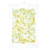 Kauniste Mökkilä Tea Towel, Yellow