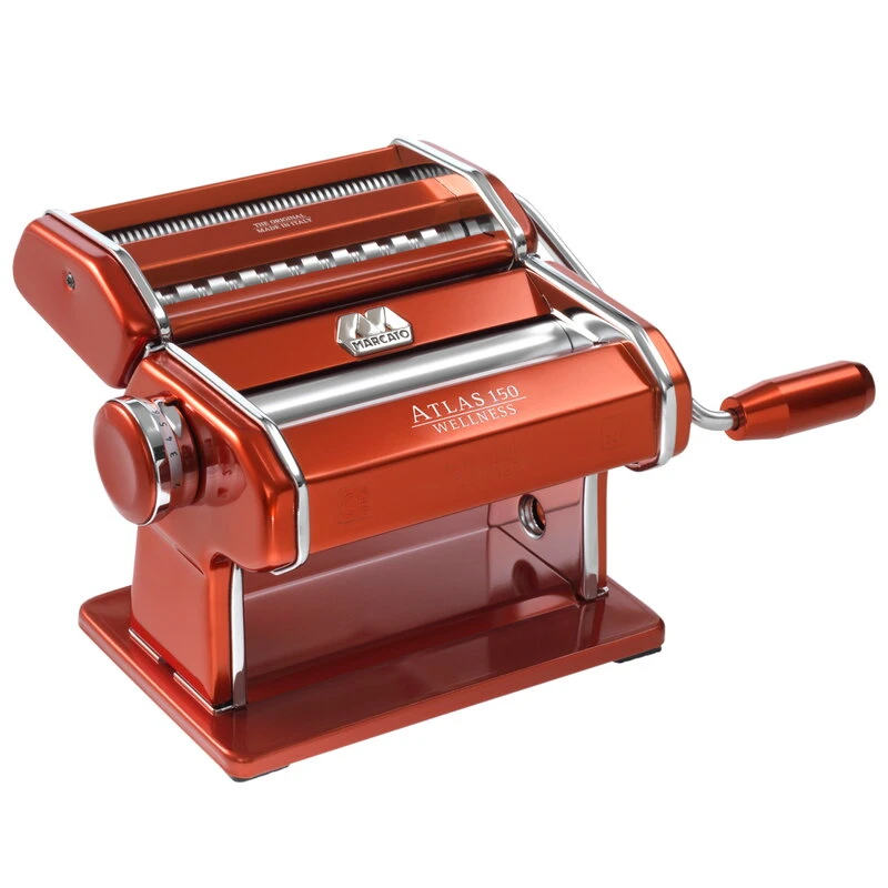 Marcato Atlas 150 Pasta Maker, Red 3 Marcato Atlas 150 Pasta Maker, Red