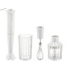 Alessi Plissé Hand Blender With Whisk And Chopper, White