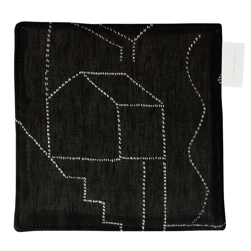 Saana Ja Olli Unien Talo Pot Holder/trivet, Black 3 Saana Ja Olli Unien Talo Pot Holder/trivet, Black