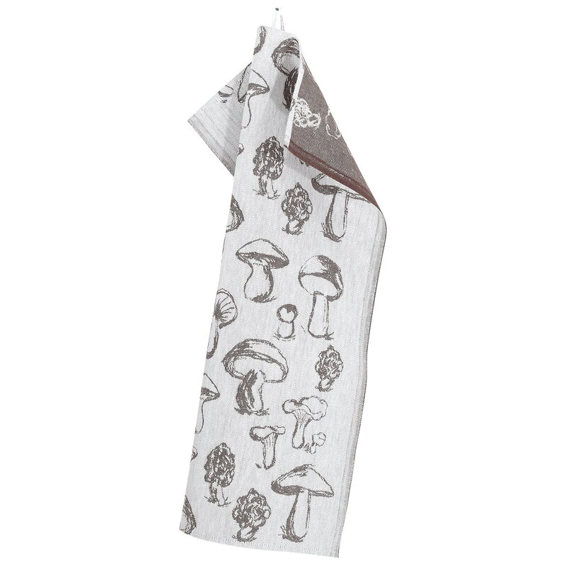 Lapuan Kankurit Sienimetsä Tea Towel, White - Brown 3 Lapuan Kankurit Sienimetsä Tea Towel, White - Brown