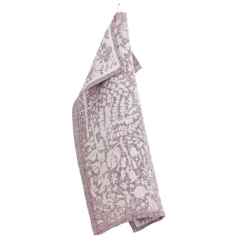 Lapuan Kankurit Villiyrtit Hand Towel, Linen - Bordeaux 3 Lapuan Kankurit Villiyrtit Hand Towel, Linen - Bordeaux
