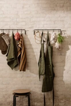 Ferm LIVING Hale Tea Towel, Sugar Kelp - Black -Kitchenware Store 4HALEF TM