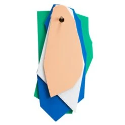 Valerie_objects Cutting Boards, 4 Pcs, Green - Dark Blue - White - Pink