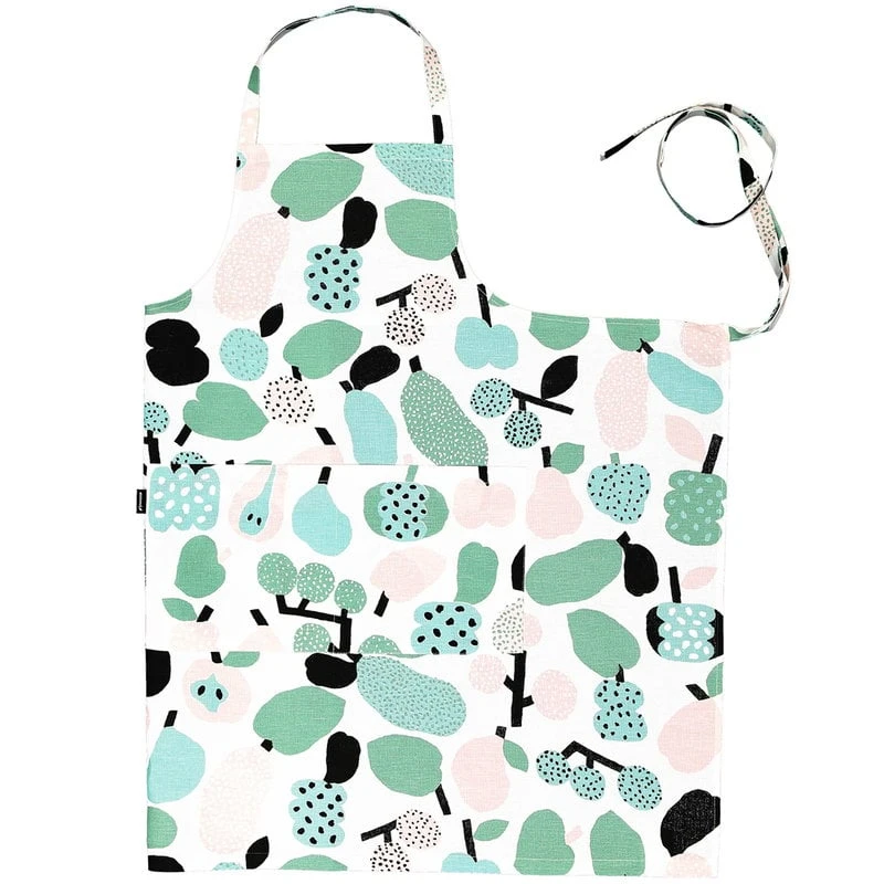 Kauniste Tutti Frutti Apron, Light Green 3 Kauniste Tutti Frutti Apron, Light Green