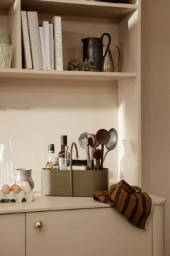 Ferm LIVING Hale Tea Towel, Sugar Kelp - Black -Kitchenware Store 60 1027