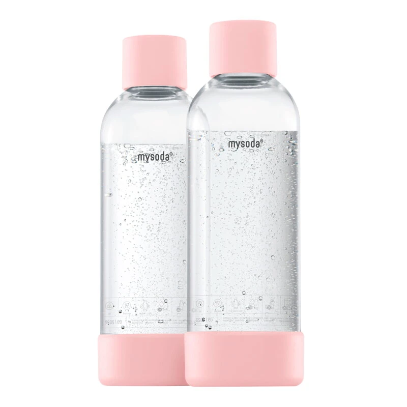 Mysoda Water Bottle 1 L, 2 Pcs, Pink 3 Mysoda Water Bottle 1 L, 2 Pcs, Pink