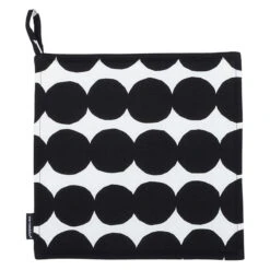 Marimekko Räsymatto Pot Holder, Black - White