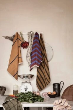 Ferm LIVING Hale Tea Towel, Sand - Black 13 Ferm LIVING Hale Tea Towel, Sand - Black -Kitchenware Store 96 1783 1