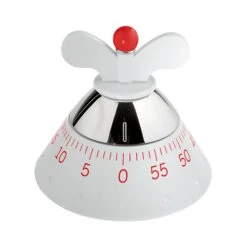 Alessi Kitchen Timer, White