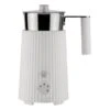 Alessi Plissé Milk Frother, White -Kitchenware Store ALMDL13 W 2