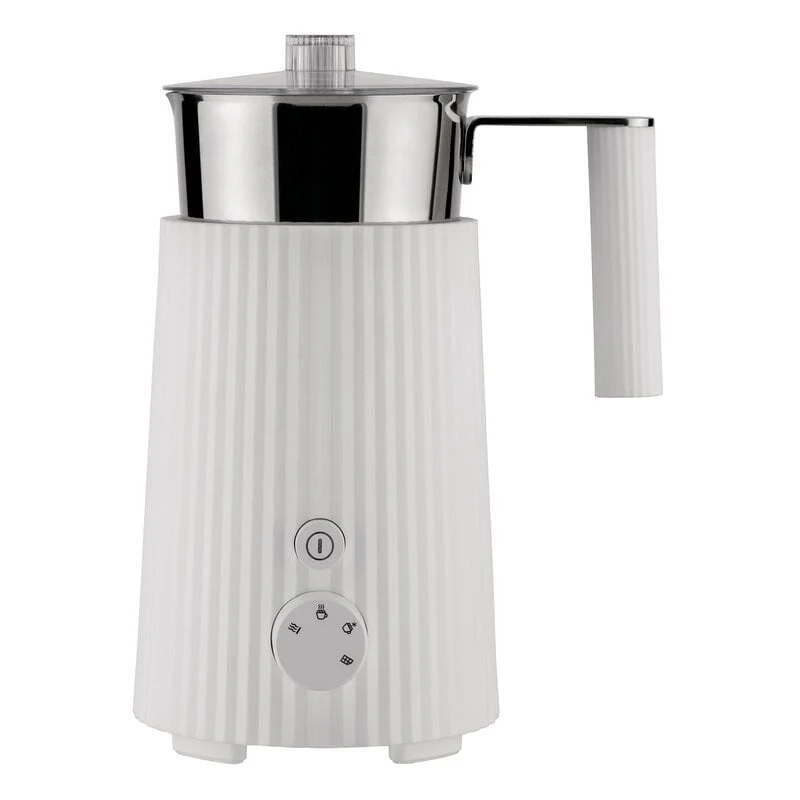 Alessi Plissé Milk Frother, White 3 Alessi Plissé Milk Frother, White