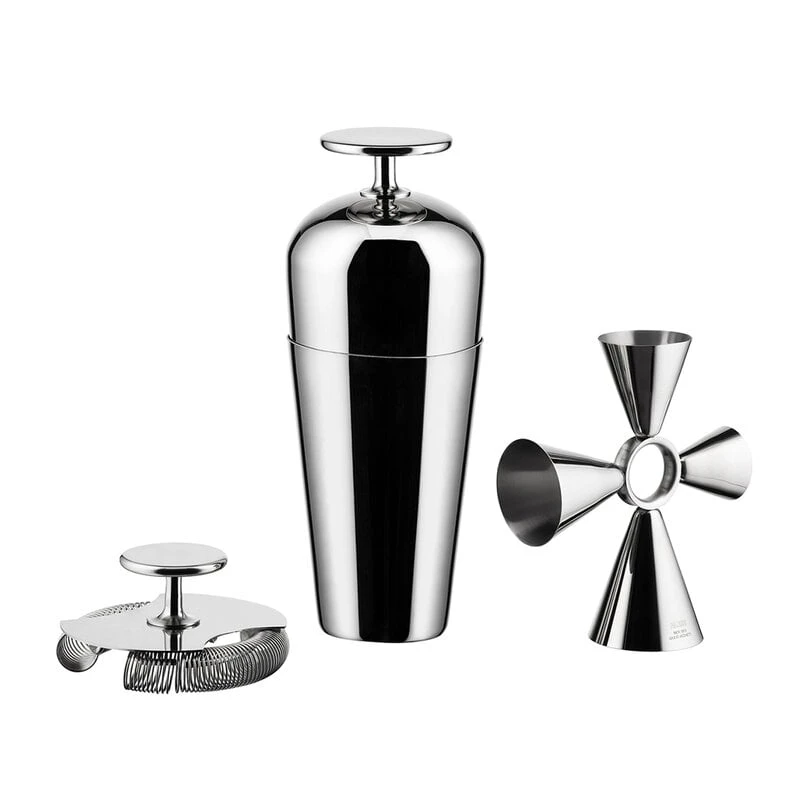 Alessi The Tending Box Mixing Kit, Set Of 3, Stainless Steel 3 Alessi The Tending Box Mixing Kit, Set Of 3, Stainless Steel