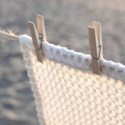 The Organic Company Big Waffle Kitchen And Wash Cloth, Natural White -Kitchenware Store BW detail WashingLine RigettaKlint LOW