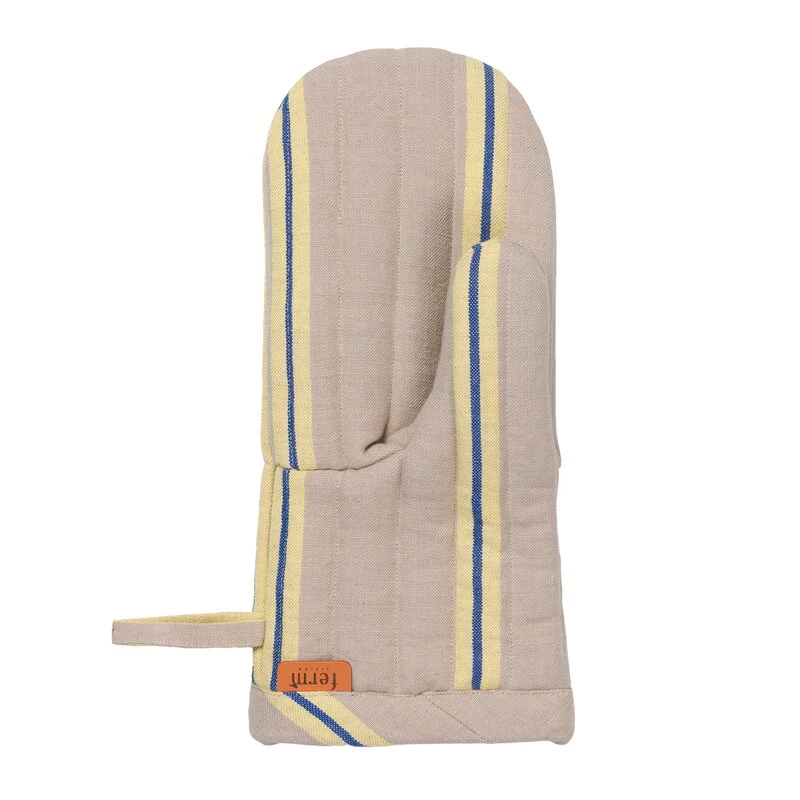 Ferm LIVING Hale Oven Mitt, Oyster - Lemon - Bright Blue 3 Ferm LIVING Hale Oven Mitt, Oyster - Lemon - Bright Blue