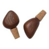 Ferm LIVING Cairn Wine Stoppers, Set Of 2, Dark Brown -Kitchenware Store FL1104266297 fermLIVING CairnWineStoppers 1104266297 pack 1 kb