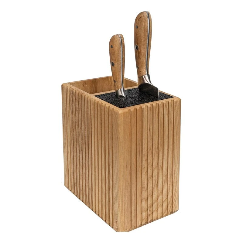 Heirol Woody Knife Block/utensil Holder, Ash 3 Heirol Woody Knife Block/utensil Holder, Ash