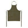 Ferm LIVING Hale Kids Apron, Green - Black -Kitchenware Store Hale lasten esiliina vihrea musta TM
