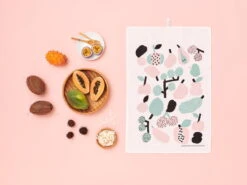 Kauniste Tutti Frutti Tea Towel, Light Green -Kitchenware Store Kauniste2Btutti2Bfrutti2Blight2Bgreen2Bkitchen2Btowel