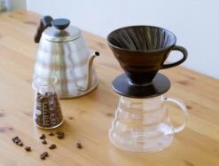 Hario Hario V60 Coffee Dripper Size 02, Matt Black Porcelain 11 Hario Hario V60 Coffee Dripper Size 02, Matt Black Porcelain -Kitchenware Store MB image1