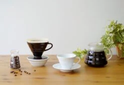 Hario Hario V60 Coffee Dripper Size 02, Matt Black Porcelain 10 Hario Hario V60 Coffee Dripper Size 02, Matt Black Porcelain -Kitchenware Store MB image2