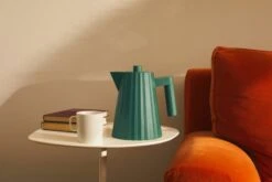 Alessi Plissé Electric Kettle, 1 L, Green -Kitchenware Store MDL06 1 GR amb H