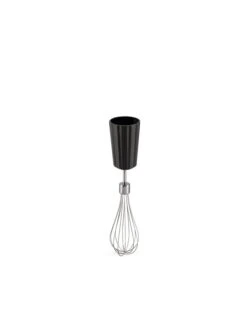 Alessi Plissé Hand Blender With Whisk And Chopper, Black -Kitchenware Store MDL10 FRU B