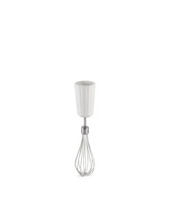 Alessi Plissé Hand Blender With Whisk And Chopper, White -Kitchenware Store MDL10 FRU W