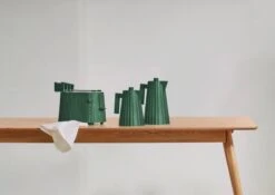 Alessi Plissé Toaster Rack, Green -Kitchenware Store MDL 06 061 08 08RACK AMB GROUPAGE GR H 1