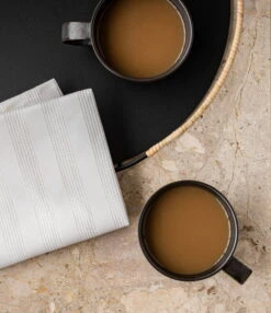 MENU Graphium Tea Towel, 2 Pcs, Ecru 12 MENU Graphium Tea Towel, 2 Pcs, Ecru -Kitchenware Store MENU Balcony Serving Tray NNDW Cup Handle Graphium Tea Towel 2