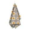 Marimekko Auringonkukka Tea Towel, Beige - White - Yellow -Kitchenware Store MM 231 auringonkukka tea towe 47x70