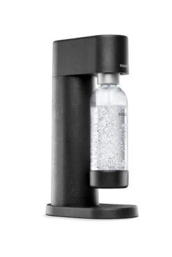 Mysoda Woody Sparkling Water Maker, Black -Kitchenware Store Mysoda Woody Black bottle attached