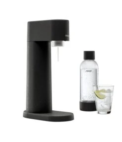 Mysoda Woody Sparkling Water Maker, Black -Kitchenware Store Mysoda Woody Black side