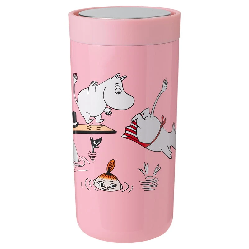 Stelton To Go Click Thermo Cup, 0,4 L, Pink - Moomin 3 Stelton To Go Click Thermo Cup, 0,4 L, Pink - Moomin