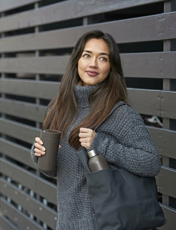 Stelton To Go Click Thermo Cup, 0,4 L, Soft Bark 4 Stelton To Go Click Thermo Cup, 0,4 L, Soft Bark - Image 2