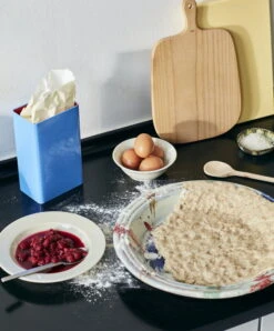 HAY Tin By Sowden, Blue -Kitchenware Store Tin by Sowden blue Plank Swirl Bowl multi splash