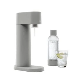 Mysoda Woody Sparkling Water Maker, Grey 10 Mysoda Woody Sparkling Water Maker, Grey -Kitchenware Store Woody Gray side