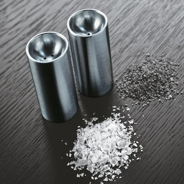 Stelton Arne Jacobsen Salt And Pepper Set, Steel 4 Stelton Arne Jacobsen Salt And Pepper Set, Steel - Image 2