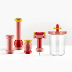 Alessi Sottsass Corkscrew, Red - Pink - Yellow -Kitchenware Store groupage rosa