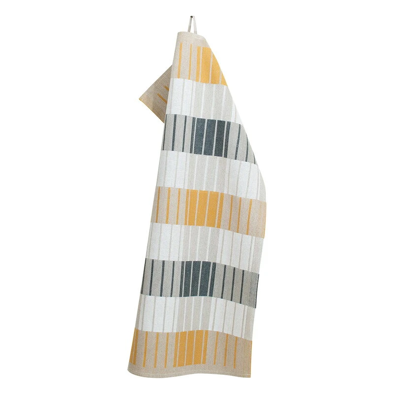 Lapuan Kankurit Sointu Tea Towel, Linen - Cloudberry - Dark Grey 3 Lapuan Kankurit Sointu Tea Towel, Linen - Cloudberry - Dark Grey