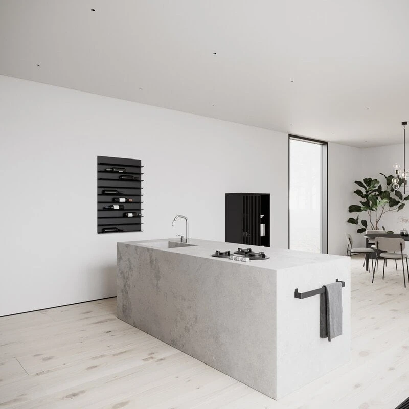 Nichba Wine Rack, Black 7 Nichba Wine Rack, Black - Image 5